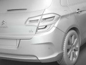Citroen C4 2015 3D Model