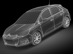 Citroen C4 2015 3D Model