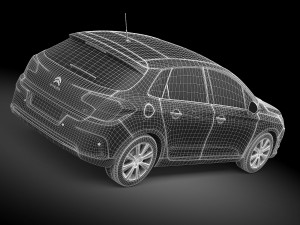 Citroen C4 2015 3D Model
