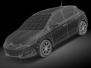 Citroen C4 2015 3D Model