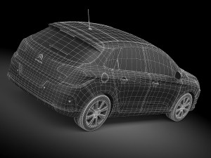 Citroen C4 2015 3D Model