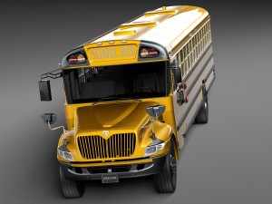 IC CE Series Schoolbus 2015 Lowpoly 3D 모델