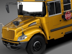 IC CE Series Schoolbus 2015 Lowpoly 3D 모델