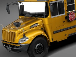 IC CE Series Schoolbus 2015 Lowpoly 3D Model