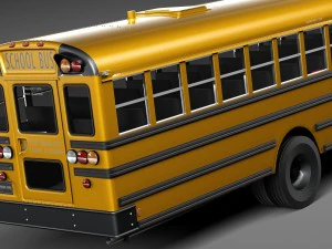 IC CE Series Schoolbus 2015 Lowpoly 3D Model