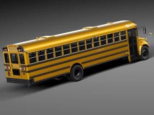 IC CE Series Schoolbus 2015 Lowpoly 3D Model