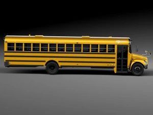 IC CE Series Schoolbus 2015 Lowpoly 3D Model