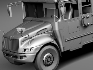 IC CE Series Schoolbus 2015 Lowpoly 3D 모델