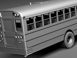 IC CE Series Schoolbus 2015 Lowpoly 3D Model