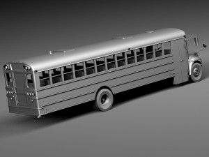 IC CE Series Schoolbus 2015 Lowpoly 3D 모델