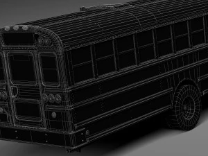 IC CE Series Schoolbus 2015 Lowpoly 3D Model