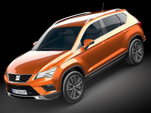 Seat Ateca 2017 Modelo 3D .c4d .max .obj .3ds .fbx .stl .blend