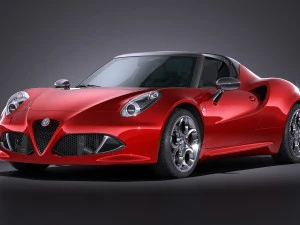 Alfa Romeo 4C Spider 2016 Model 3D