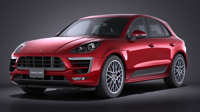 Porsche Macan GTS 2017 vray 3D Модель .c4d .max .obj .3ds .fbx .stl .blend