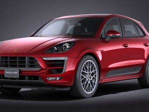 Porsche Macan GTS 2017 vray 3D Model