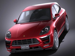 Porsche Macan GTS 2017 vray 3D Модель
