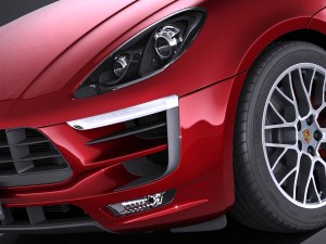 Porsche Macan GTS 2017 vray 3D Модель