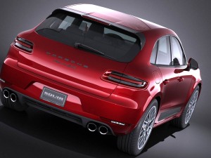 Porsche Macan GTS 2017 vray 3D Модель