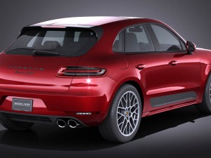 Porsche Macan GTS 2017 vray 3D Модель