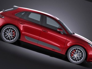 Porsche Macan GTS 2017 vray 3D Модель