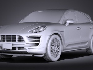 Porsche Macan GTS 2017 vray 3D Модель