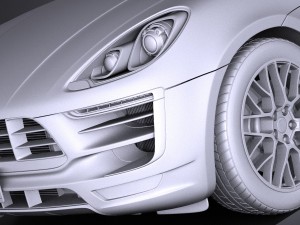 Porsche Macan GTS 2017 vray 3D Модель