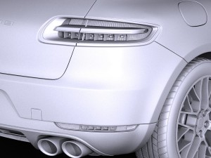 Porsche Macan GTS 2017 vray 3D Модель