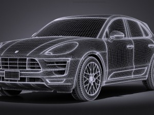 Porsche Macan GTS 2017 vray 3D Модель