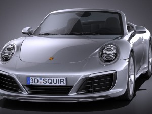 Porsche 911 Carrera Cabriolet 2016 Model 3D