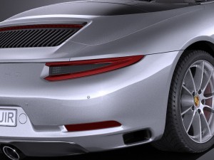 Porsche 911 Carrera Cabriolet 2016 Model 3D
