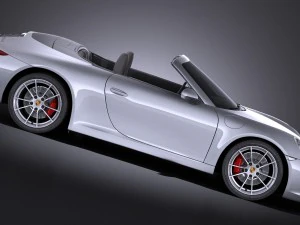 Porsche 911 Carrera Cabriolet 2016 3D Model