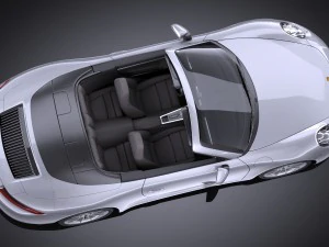 Porsche 911 Carrera Cabriolet 2016 3D Model