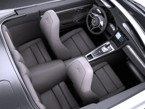 Porsche 911 Carrera Cabriolet 2016 3D Model