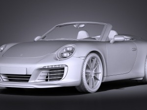 Porsche 911 Carrera Cabriolet 2016 Model 3D