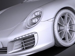 Porsche 911 Carrera Cabriolet 2016 Model 3D