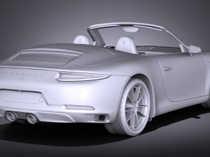 Porsche 911 Carrera Cabriolet 2016 Model 3D