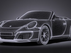 Porsche 911 Carrera Cabriolet 2016 Model 3D