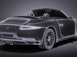 Porsche 911 Carrera Cabriolet 2016 Model 3D