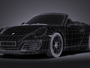 Porsche 911 Carrera Cabriolet 2016 Model 3D
