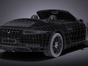 Porsche 911 Carrera Cabriolet 2016 Model 3D