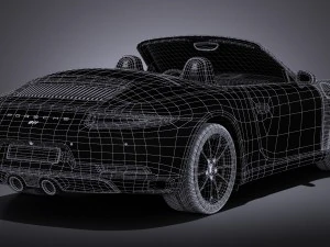 Porsche 911 Carrera Cabriolet 2016 3D Model
