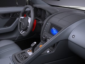 Jaguar F-type SVR Cabrio 2017 3D 모델