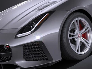 Jaguar F-type SVR Cabrio 2017 3D Model