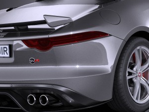 Jaguar F-type SVR Cabrio 2017 3D 모델