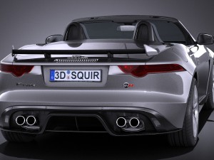 Jaguar F-type SVR Cabrio 2017 3D 모델