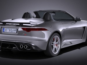 Jaguar F-type SVR Cabrio 2017 3D 모델