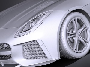 Jaguar F-type SVR Cabrio 2017 3D 모델