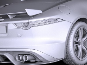 Jaguar F-type SVR Cabrio 2017 3D 모델