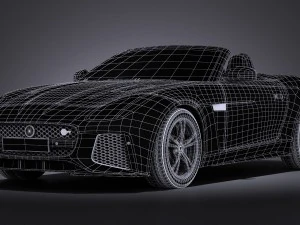 Jaguar F-type SVR Cabrio 2017 3D Model