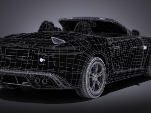 Jaguar F-type SVR Cabrio 2017 3D 모델